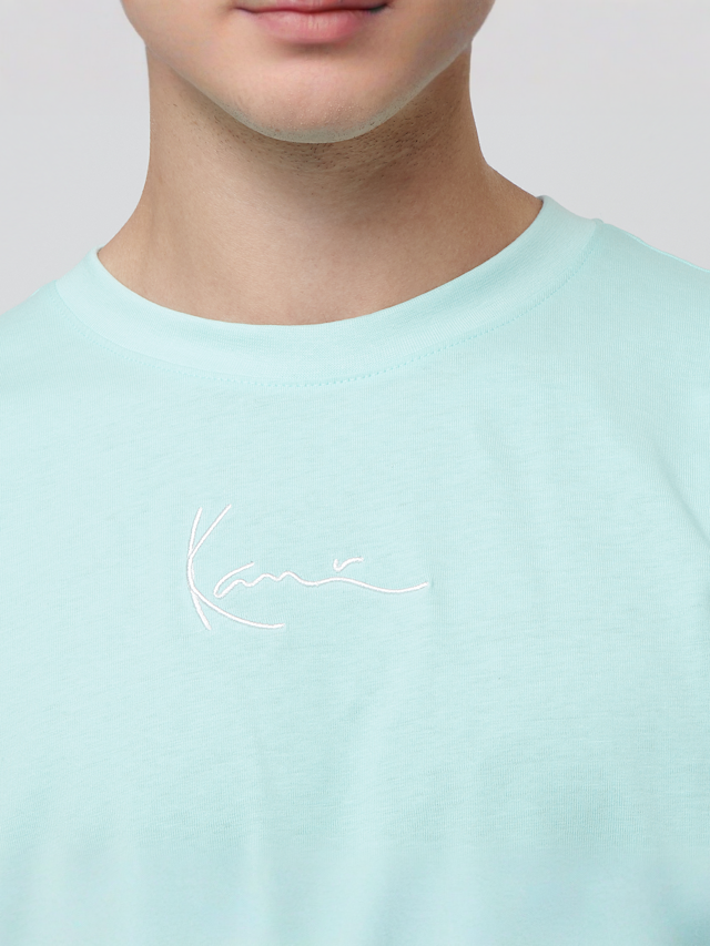 Karl Kani, Small Signature Essential Tee, turquoise, Image 3 of 4