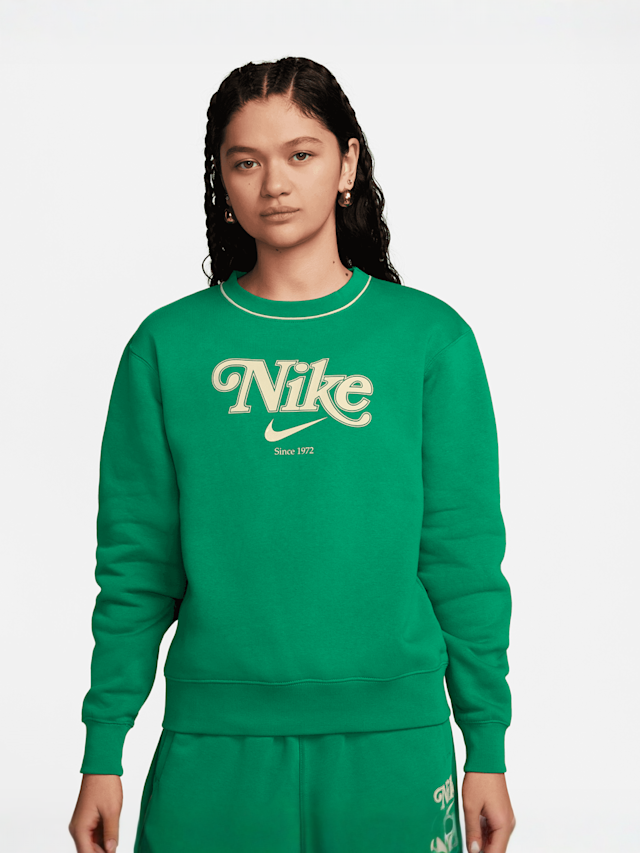 Nike, Sportswear Fleece Crew EF, green, Image 1 of 4