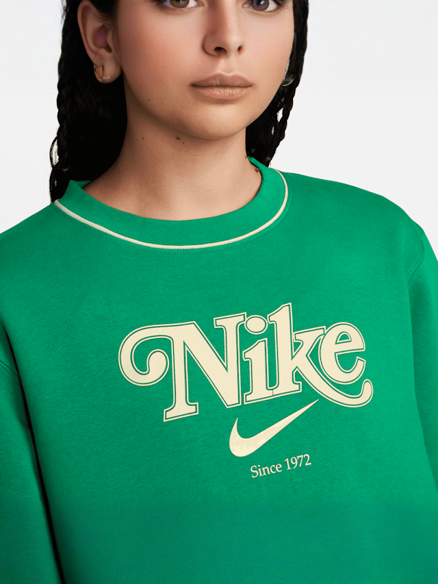 Nike, Sportswear Fleece Crew EF, green, Image 3 of 4