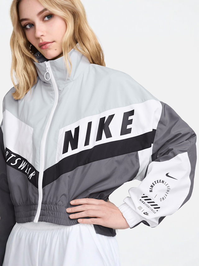 Nike, Sportswear Woven Jacket, grey, Image 5 of 7