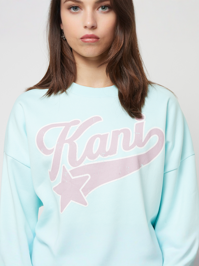 Karl Kani, Woven Signature Star Logo Crew, blue, Image 3 of 4