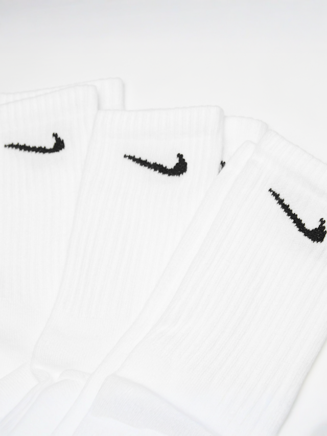 Nike, 3 PACK - Everyday Cushion Crew Lightweight Socks, white, Image 2 of 2