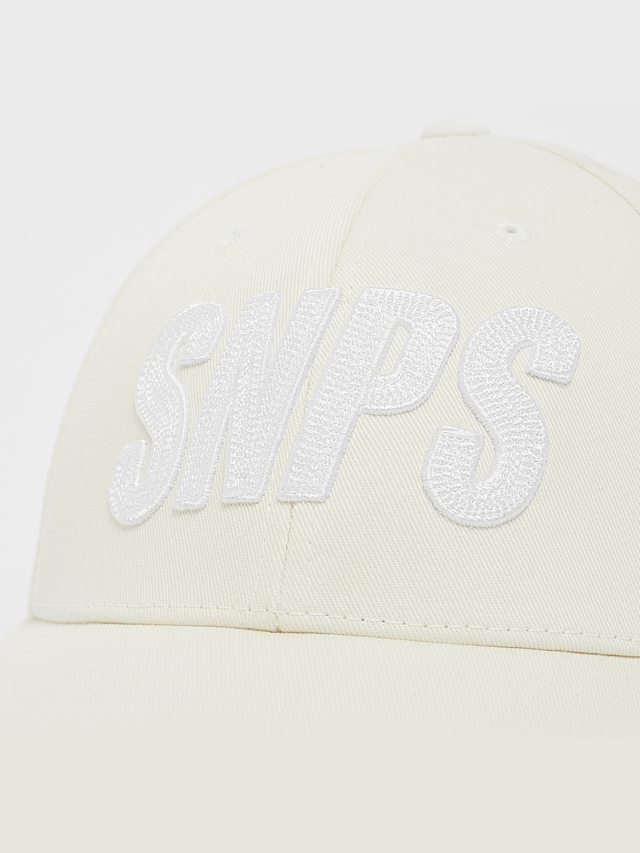 SNIPES, Slanted Logo Baseball Cap, white, Image 4 of 4