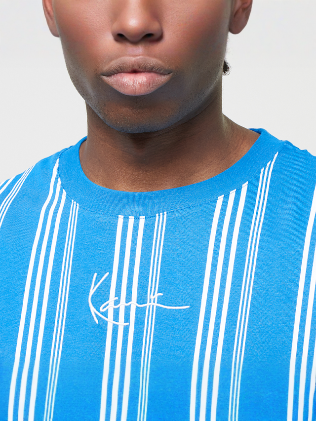 Karl Kani, Small Signature Striped Tee, blue, Image 3 of 4