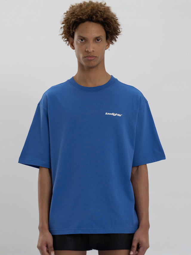 Low Lights Studios, Basic Logo T-Shirt, blue, Image 1 of 4