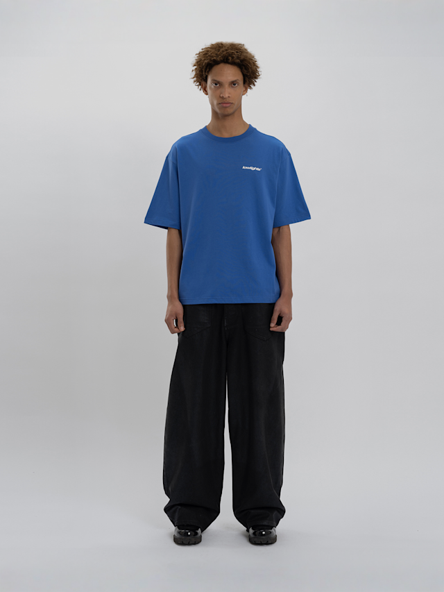Low Lights Studios, Basic Logo T-Shirt, blue, Image 4 of 4