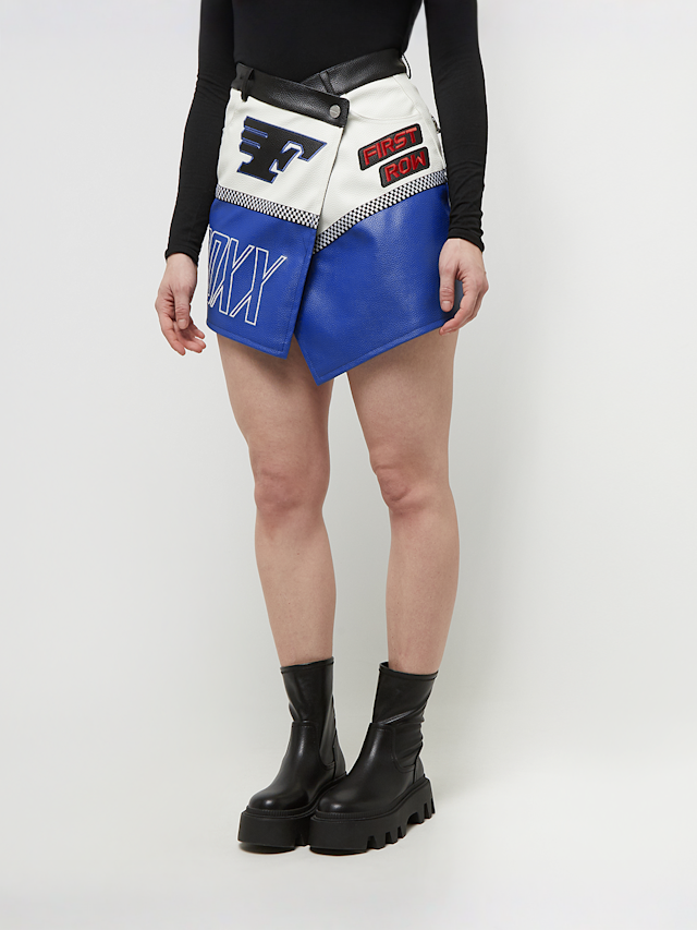 First Row, PU Racing Skirt, multi-colour, Image 1 of 5