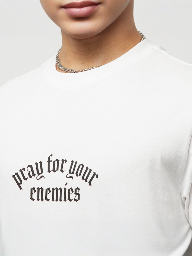 Mister Tee, Pray For Your Enemies Tee, white, Image 3 of 5