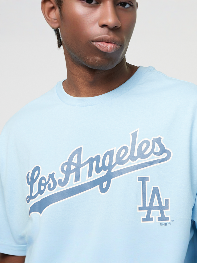 New Era, World Series CF Oversized Tee Los Angeles Dodgers, blue, Image 3 of 6