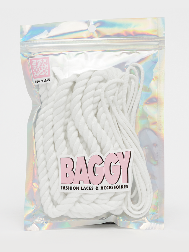 BAGGY, Rope Laces 10mm Set 120cm, white, Image 1 of 2