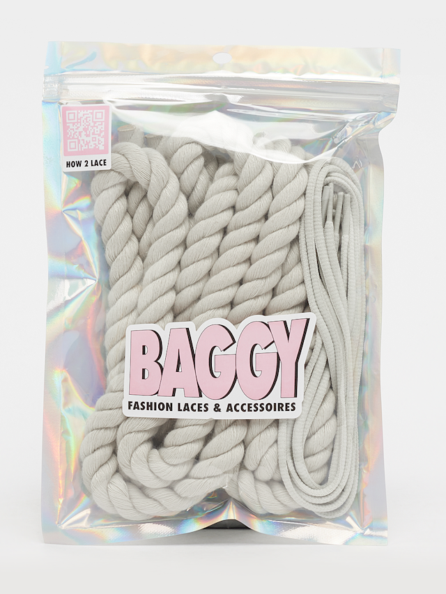 BAGGY, Rope Laces 14mm Set 100cm, grey, Image 1 of 2