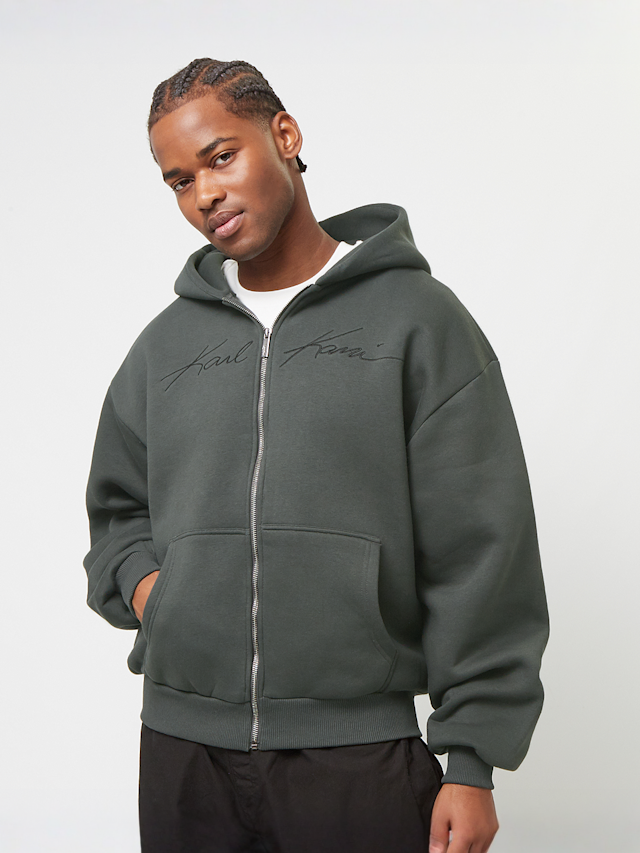Karl Kani, Autograph Heavy Sweat OS Ziphoodie, grey, Image 1 of 4