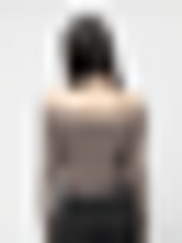 Karl Kani, Small Metal Plate Off Shoulder Longsleeve, brown, Image 2 of 4