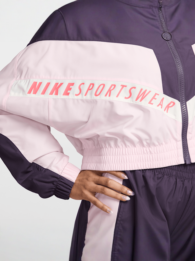 Nike, Sportswear Woven Jacket, purple, Image 6 of 8