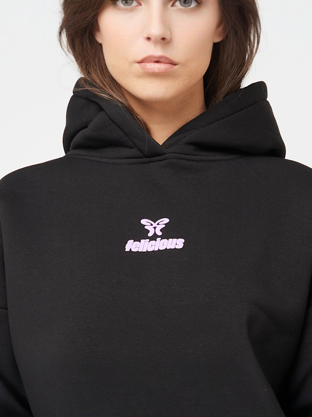 Felicious, FELI Basic Hoodie, black, Image 3 of 4