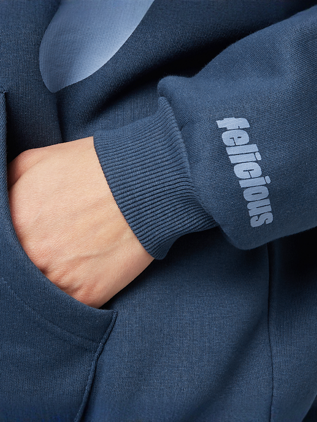 Felicious, Oversized Sweat Jacket, blue, Image 4 of 5