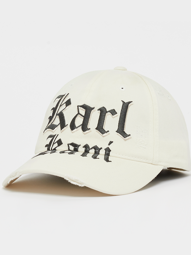 Karl Kani, Old English Distress Baseball Cap, beige, Image 1 of 5
