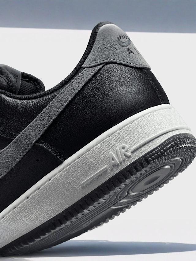 Nike, Air Force 1 '07 LV8, black, Image 8 of 8