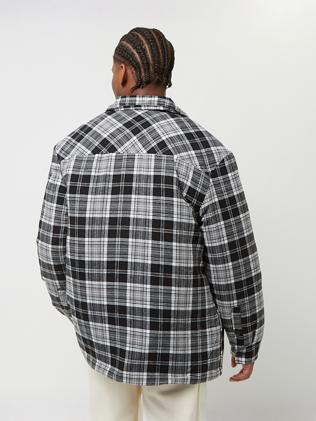 Urban Classics, Padded Checked Shirt Jacket, black, Image 2 of 5
