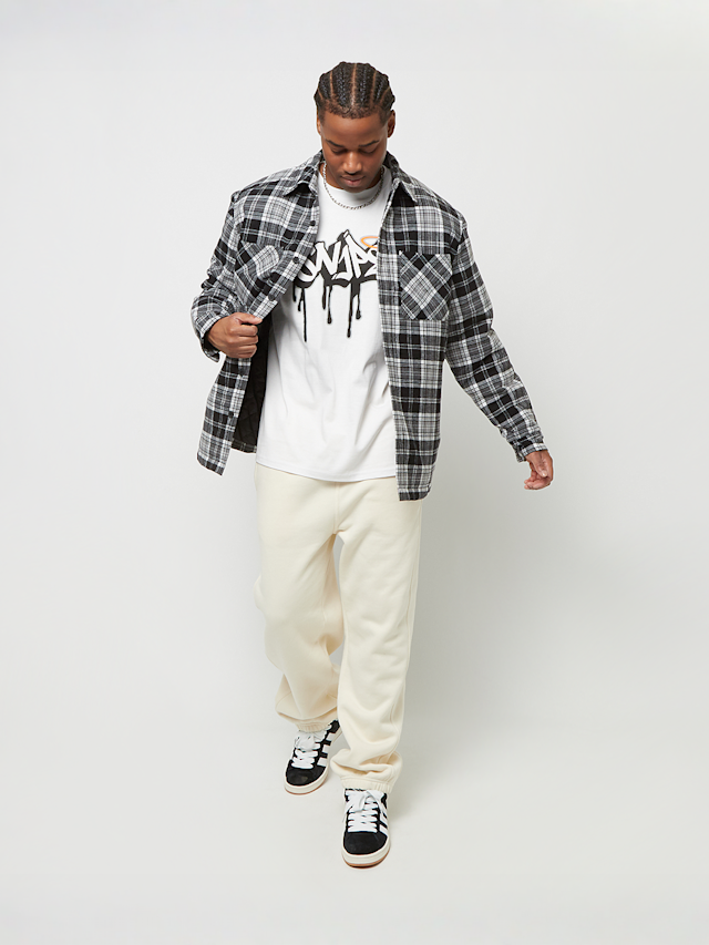Urban Classics, Padded Checked Shirt Jacket, black, Image 5 of 5