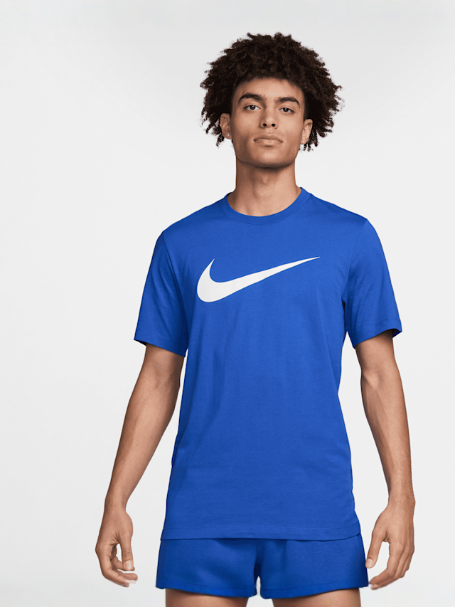 Nike, Sportswear Tee Icon Swoosh, blue, Image 1 of 4