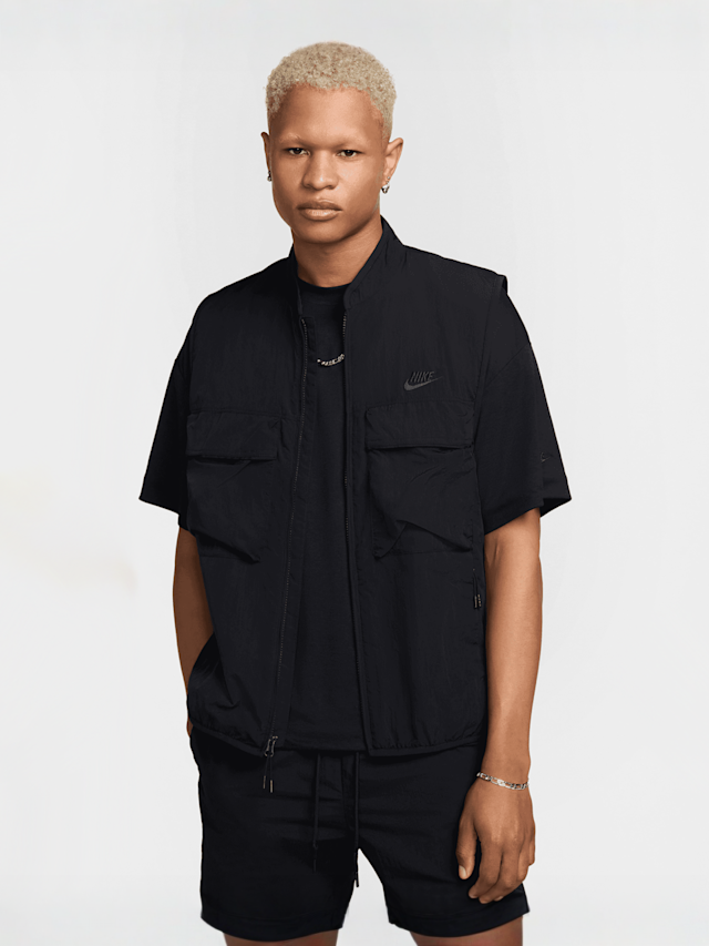 Nike, Tech Woven Vest, black, Image 1 of 7