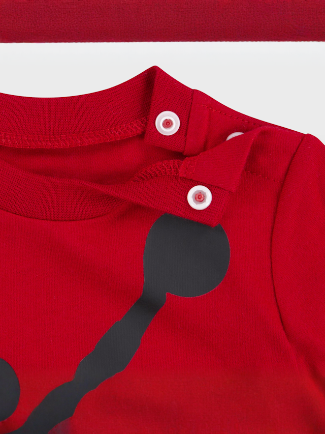 Jordan, Jumpman Knit Romper, red, Image 3 of 4