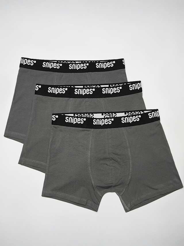 SNIPES, 3 PACK - Black Tape Boxershorts, grey, Image 1 of 2