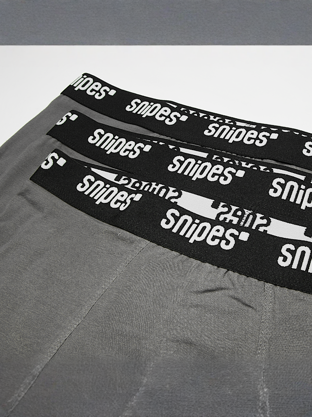 SNIPES, 3 PACK - Black Tape Boxershorts, grey, Image 2 of 2