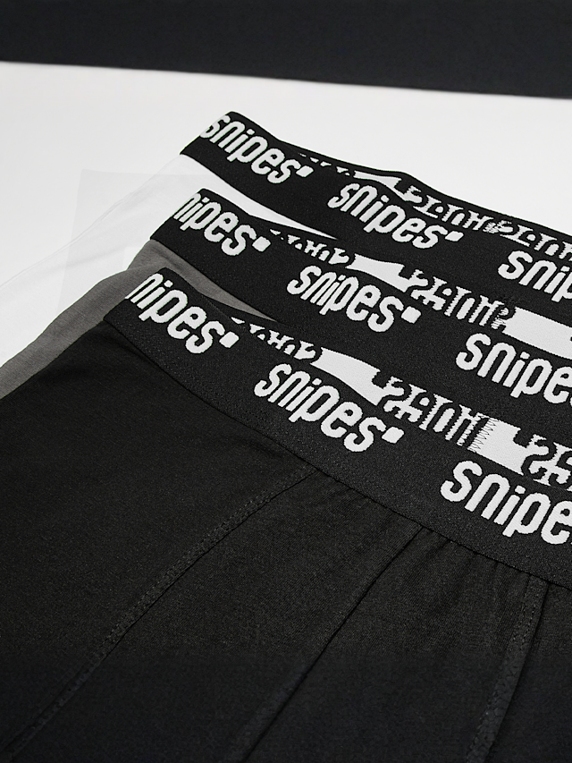 SNIPES, 3 PACK - Black Tape Briefs Boxershorts, multi-colour, Image 2 of 2