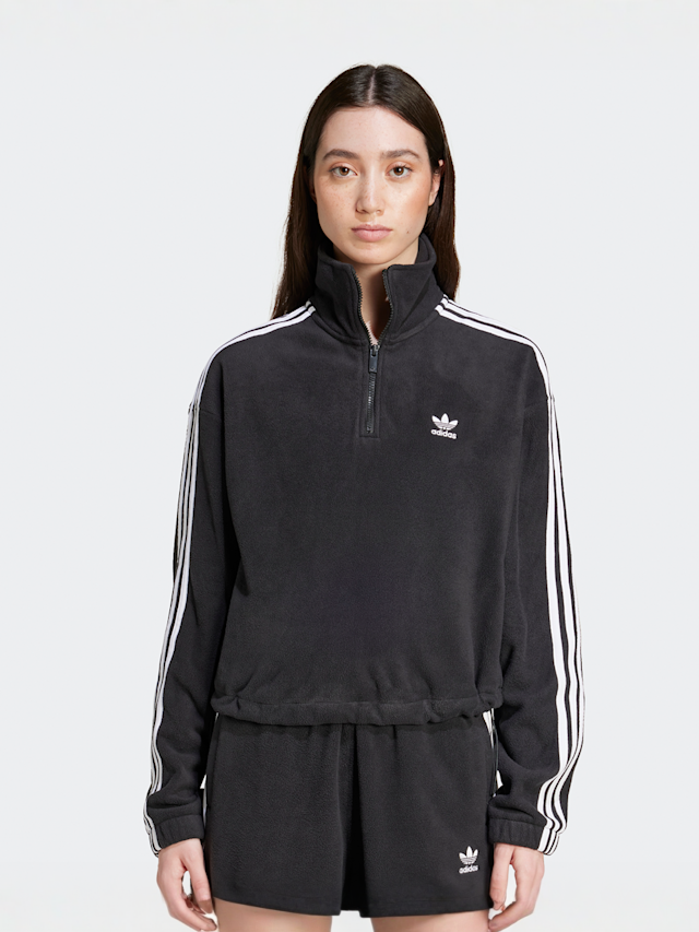 adidas Originals, Polar Fleece Half Zip, black, Image 1 of 5