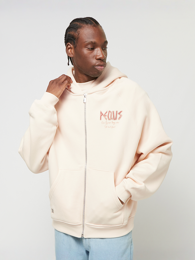 PEQUS, Ancient Love Story Zip-Hoodie, beige, Image 2 of 6