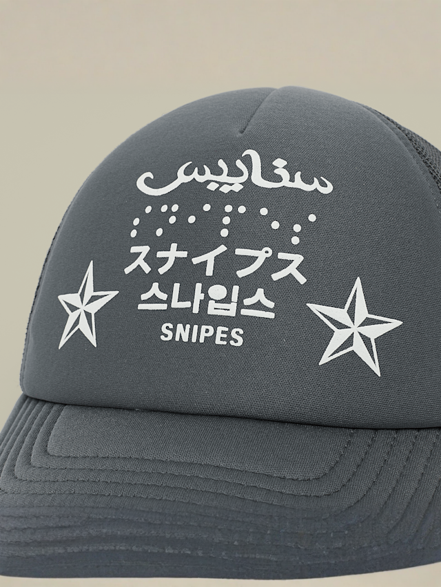 SNIPES, 4Lingo Trucker Cap, grey, Image 4 of 5
