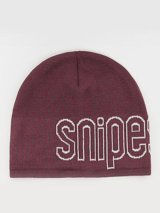 SNIPES, Outline Logo Essential Skully Beanie, red, Image 1 of 4