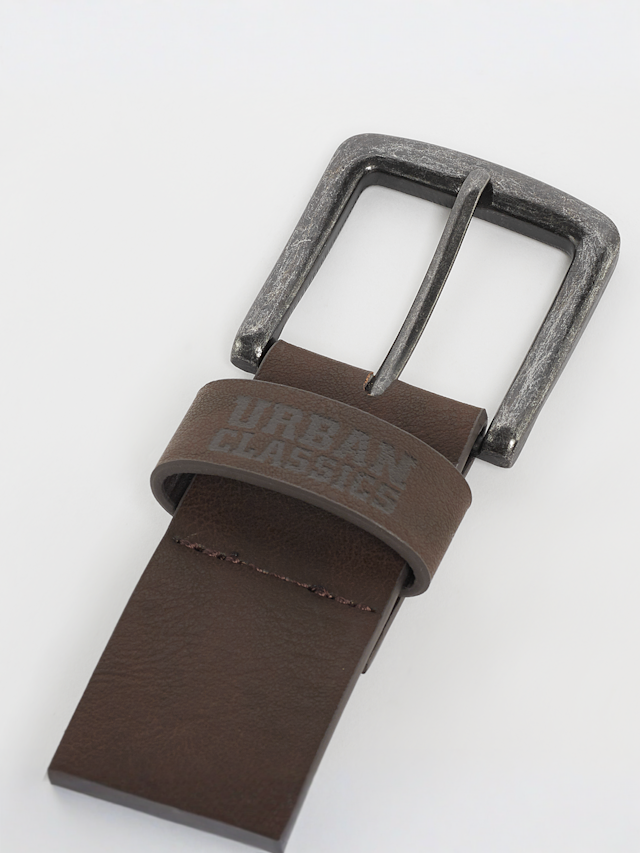 Urban Classics, Leather Imitation Belt, brown, Image 3 of 3