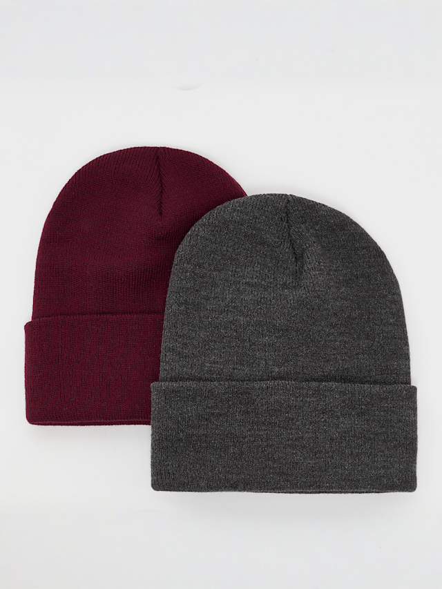 Flexfit, Heavyweight Long Beanie (2 Pack), multi-colour, Image 2 of 5