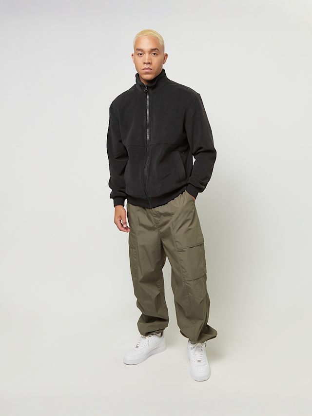 Urban Classics, Colour Block Polar Fleece Jacket, black, Image 4 of 4