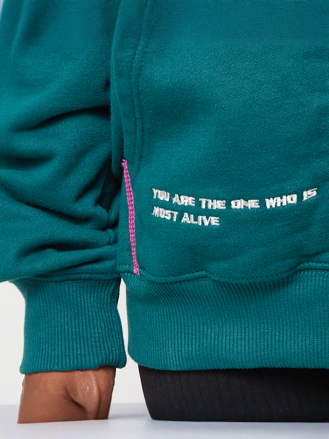 Pegador, Jenna Oversized Sweat Jacket, green, Image 4 of 6