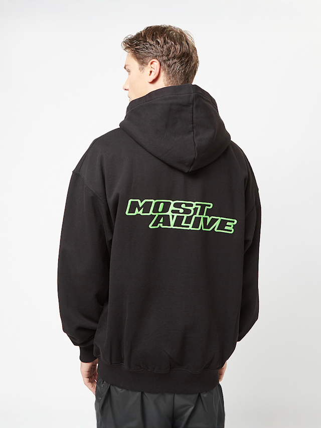 Pegador, Bowin Oversized Sweat Jacket, black, Image 2 of 5