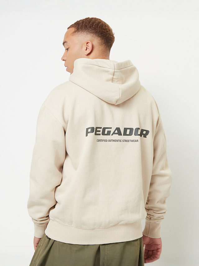 Pegador, Colne Logo Oversized Hoodie, beige, Image 1 of 5