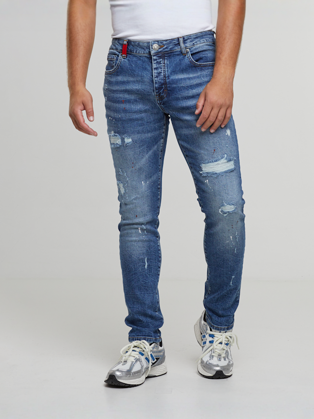 2Y STUDIOS, Julio Ripped Slim Fit Jeans, blue, Image 1 of 5