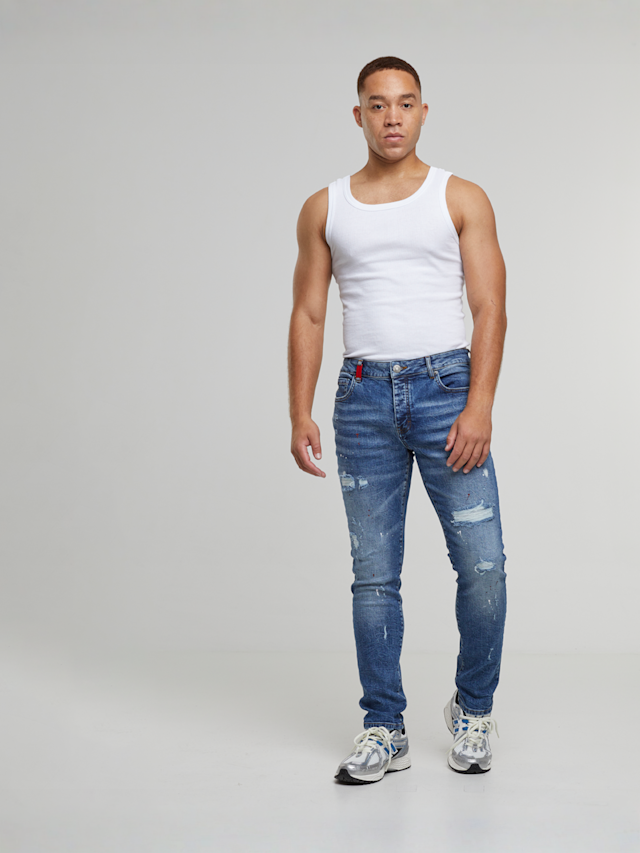 2Y STUDIOS, Julio Ripped Slim Fit Jeans, blue, Image 5 of 5