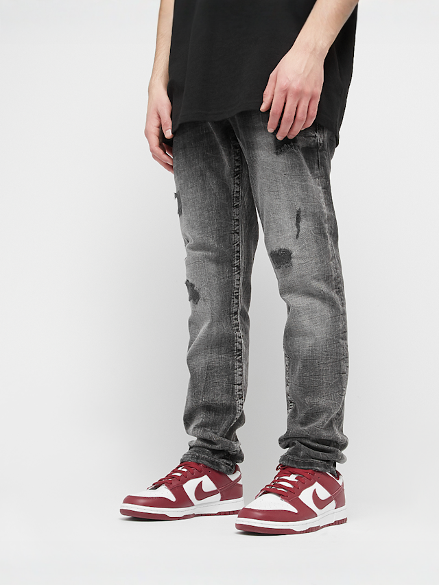 2Y STUDIOS, Fernando Destroyed Slim Fit Jeans, grey, Image 1 of 5