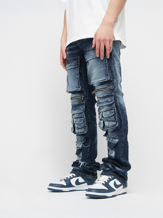 2Y STUDIOS, Esteban Multi Pocket Skinny, blue, Image 1 of 6