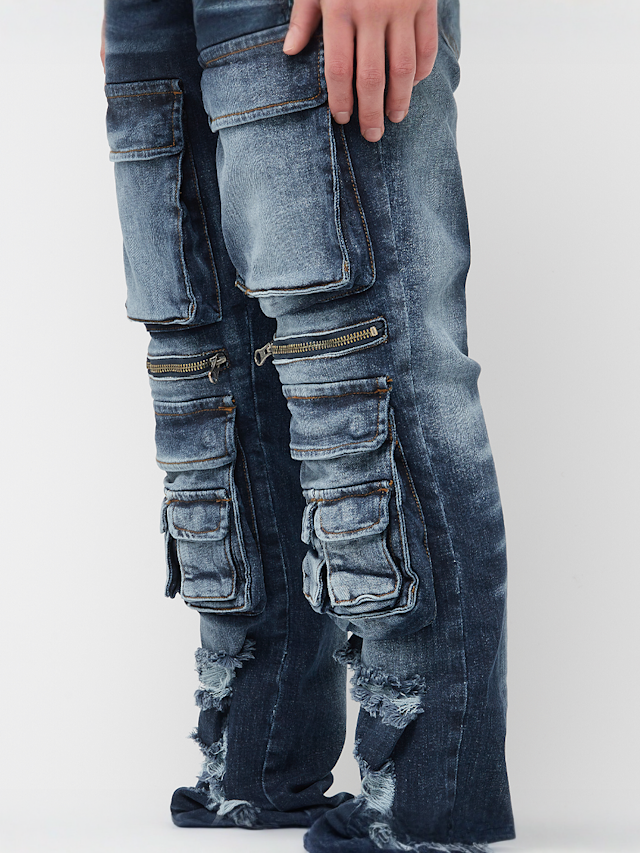 2Y STUDIOS, Esteban Multi Pocket Skinny, blue, Image 3 of 6