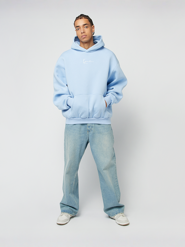 Karl Kani, Small Signature Essential Oversized Hoodie, blue, Image 4 of 4