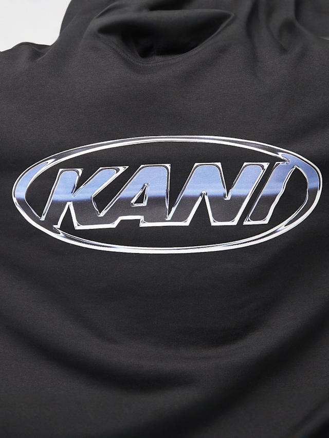 Karl Kani, Woven Signature Chrome Zip Hoodie, black, Image 4 of 5