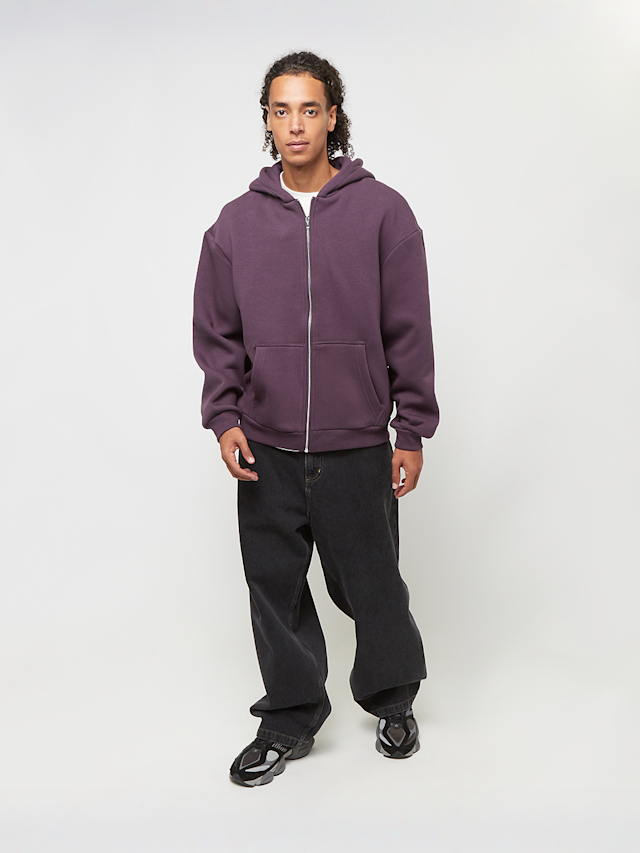 Urban Classics, Fluffy Zip Hoody, purple, Image 4 of 4