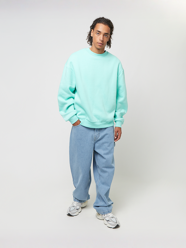 Urban Classics, Fluffy Crewneck, turquoise, Image 3 of 3