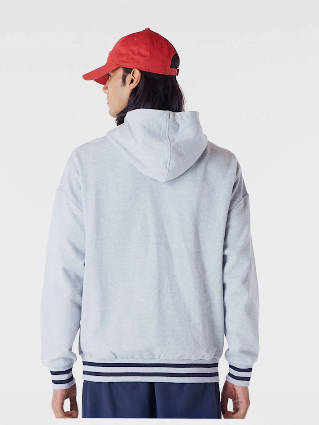 New Era, LA Dodgers MLB Rib Infill Oversized Hoodie, grey, Image 2 of 6